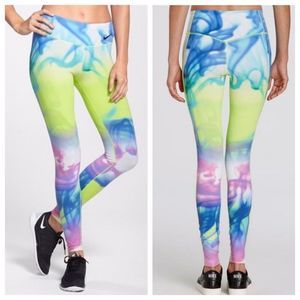 Nike Legendary Lava Colorful Leggings Size M Women's